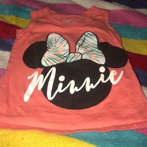 Pink Minnie Mouse tank top size 2T